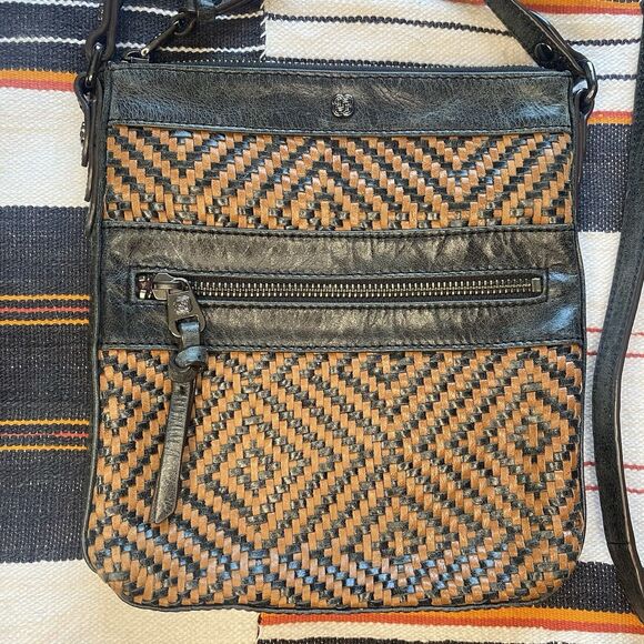 Elliott Lucca leather Crossbody Shoulder Bag Purse. Excellent Shape! Boho. - Picture 2 of 9